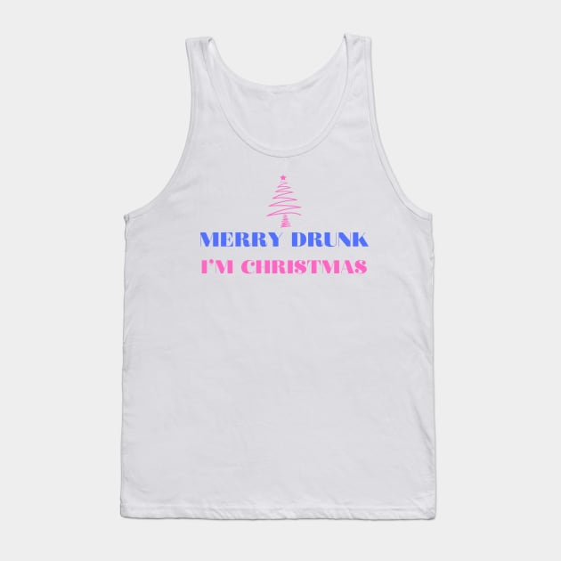 merry drunk, i'm christmas Tank Top by crackstudiodsgn